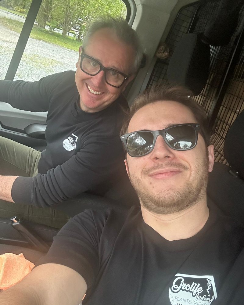 Crew on the road between jobs