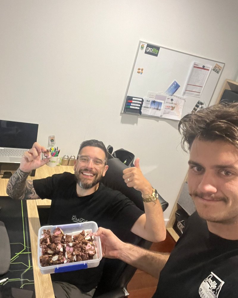 Office moment with the crew
