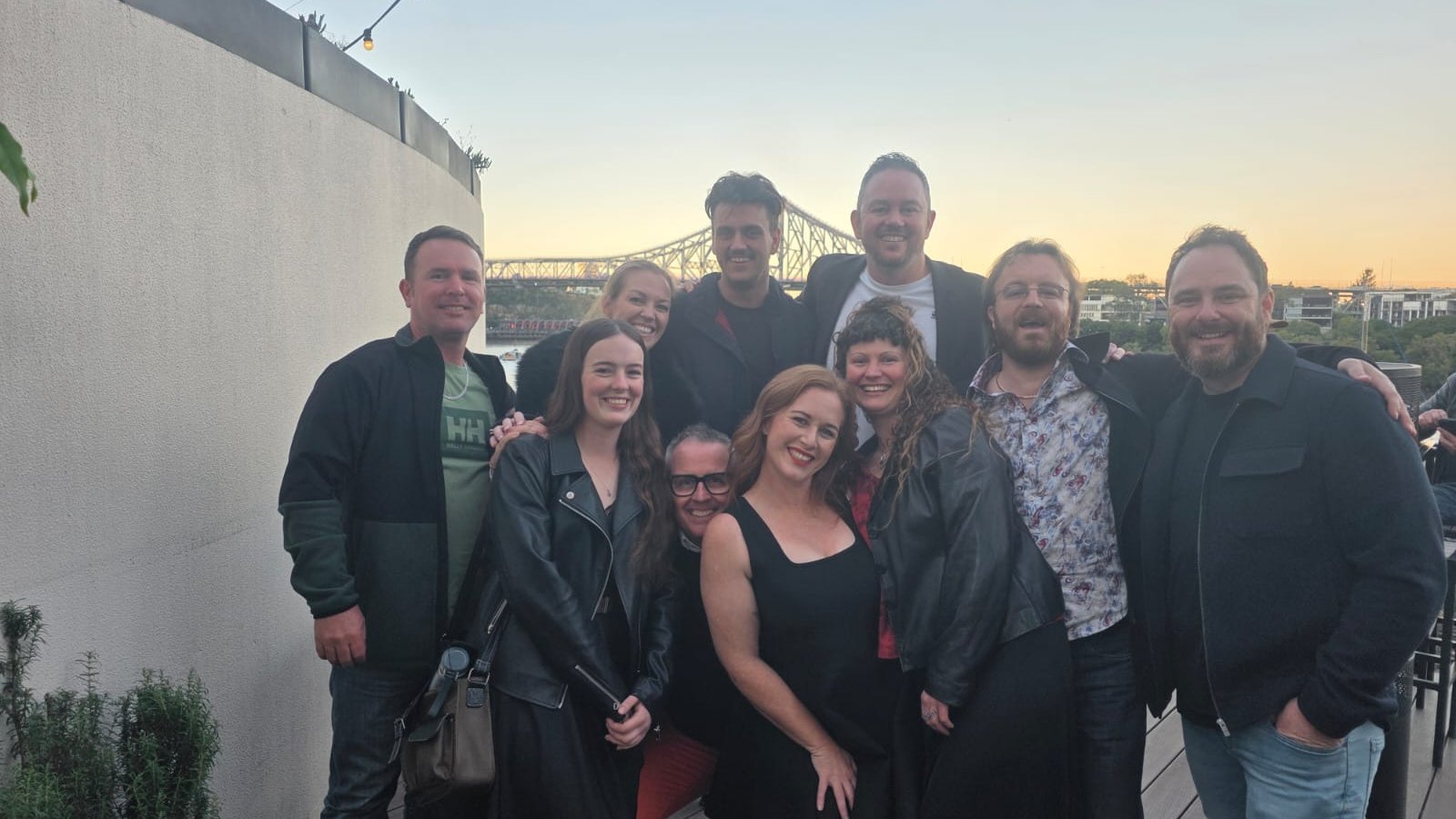 The Grolife Indoor Plantscapes team at a rooftop event