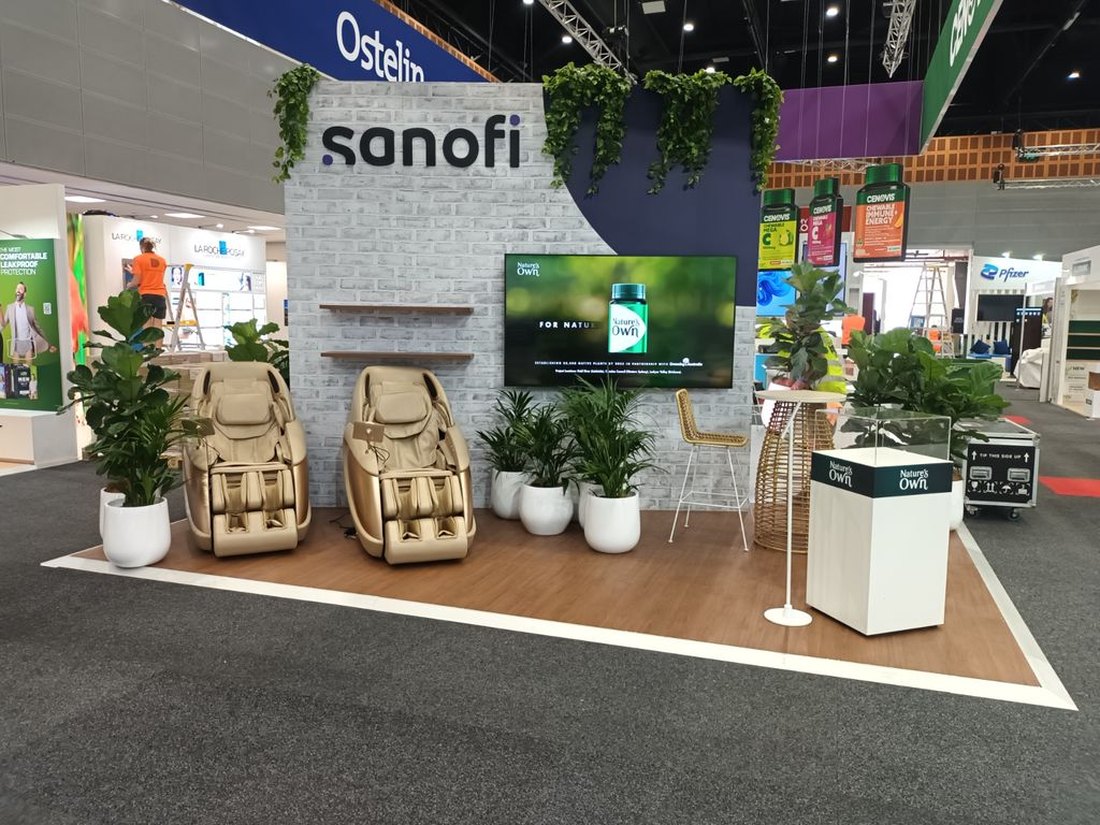 A Grolife Indoor Plantscapes event hire activation for a pharmaceutical brand